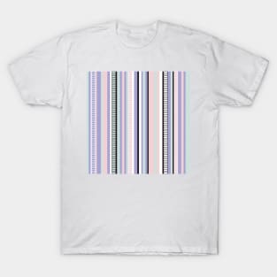 Serape Stripe in Pastels, Black, & White T-Shirt